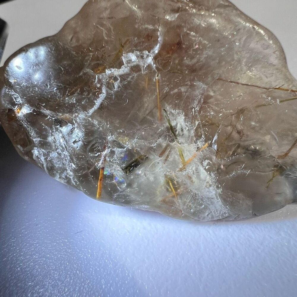 Golden Rutilated Quartz Crystal Freeform - Picture 15 of 16